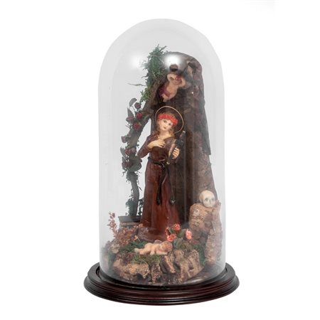 SCULTURA in cera raffigurante "Santa Rosalia"