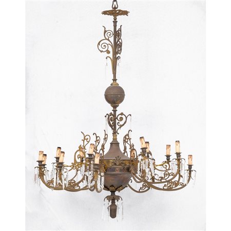 LAMPADARIO in ottone