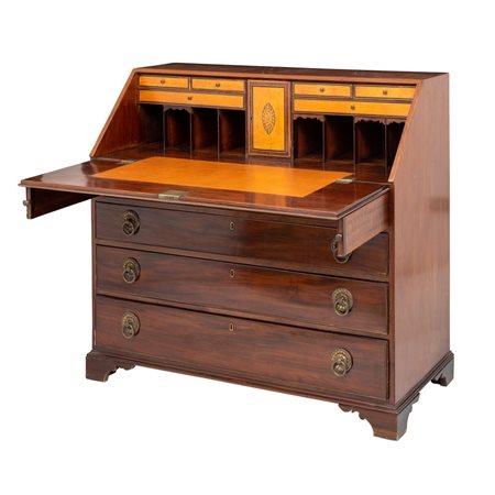 REBANISTERIA INGLESE XIX SECOLO, Ribalta in legno di mogano