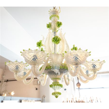 LAMPADARIO IN VETRO DI MURANO