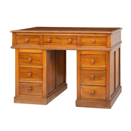 SCRIVANIA a scagno in legno