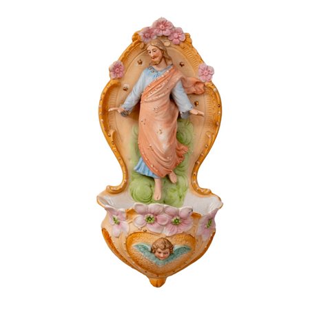 ACQUASANTIERA IN BISCUIT