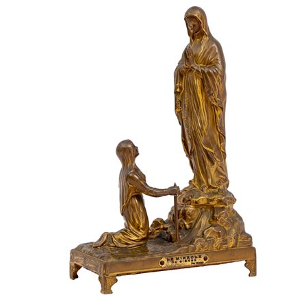 SCULTURA/CARILLON in antimonio dorato