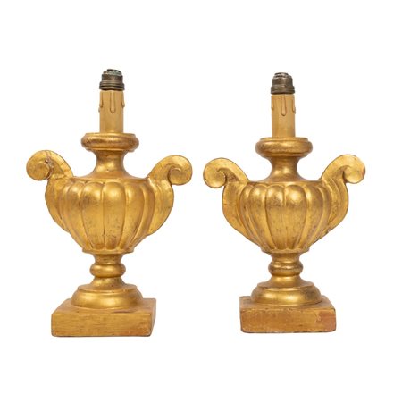 COPPIA DI PIGNE trasformate a lume