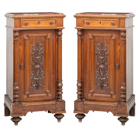 EBANISTERIA SICILIANA DELLA FINE XIX SEC, Coppia comodini