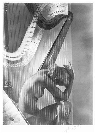 Horst P. Hors, Lisa with Harp, 1939 