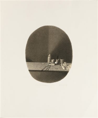 Gianfranco Ferroni, Oggetti su un piano, 1989