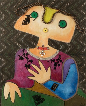 Enrico Baj, La donna del generale, 1968