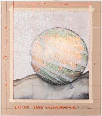 Christo, Wrapped Globe (Eurasian Hemisphere), 2019