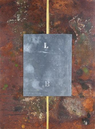 Alfredo Rapetti Mogol, (1961) SENZA TITOLO ossidi e piombo su metallo, cm...