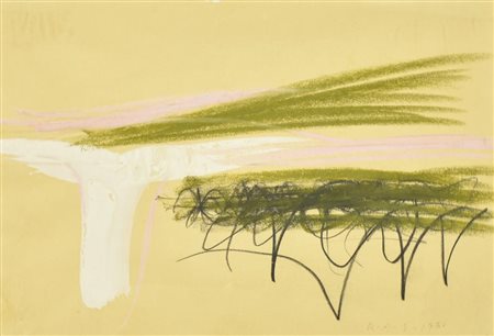 Rodolfo Arico', (1930 - 2002) SENZA TITOLO tecnica mista su carta, cm...