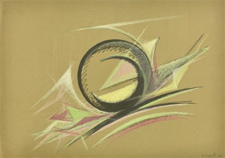 Carmelo Cappello, (1912 - 1996) SENZA TITOLO pastello su carta, cm 50x70...