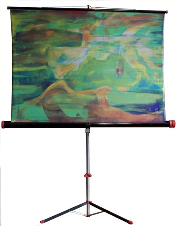 Massimo Kaufmann, (1963) DOCUMENTARIO 6 acrilico su tela roll up, cm 100x123...