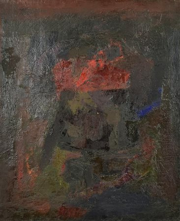 Enzo Brunori, (1924) A SERA 1 olio su tela, cm 65x54 firma sul retro:...