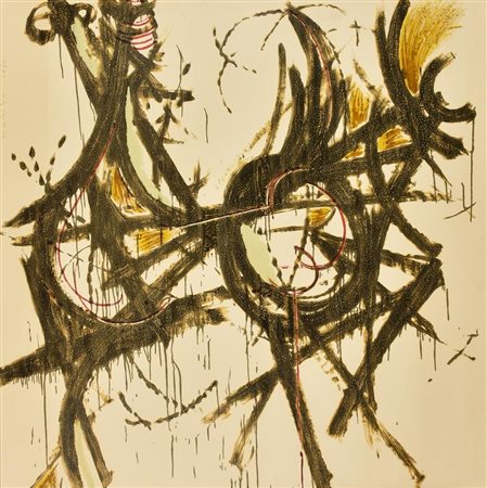 Marino Marini, (1901 - 1980) IMPRESSIONABILITA' tempera su carta, cm...