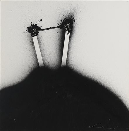 Emilio Scanavino, (1922 - 1986) SENZA TITOLO acrilico su cartoncino applicato...