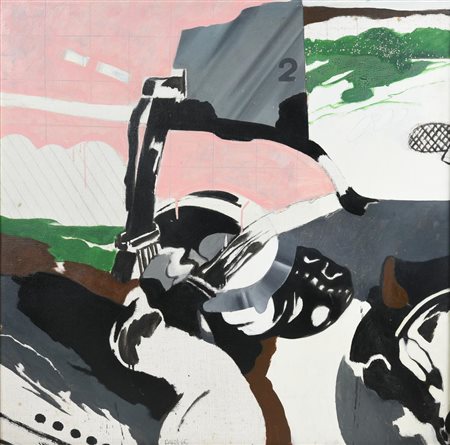 Gianfranco Pardi, (1933) HOW TO USE tecnica mista su tela, cm 70x70 firma e...