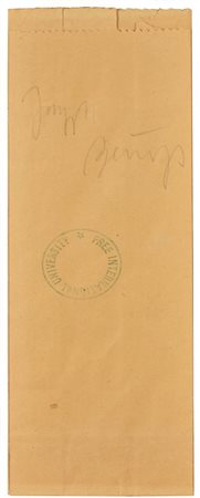 Joseph Beuys, (1921 - 1986) DDR-TUTE. WIRTSCHAFTSWERTE. FREUDE AM EINKAUF...