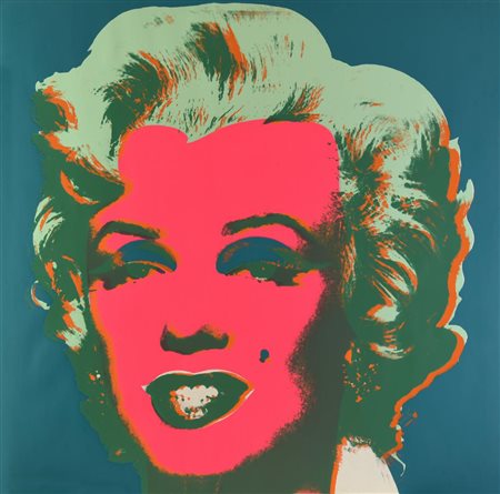 Andy Warhol, (1928 - 1987) MARILYN MONROE (MARILYN) serigrafia, cm 91,5x91,5;...