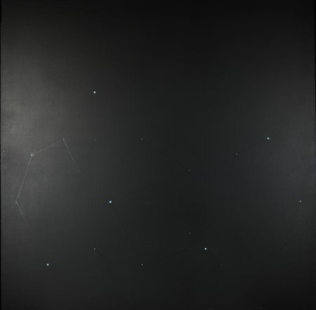 Jorrit Tornquist, (1938) CIELO acrilico e liquitex su tela, cm 100x100 sul...