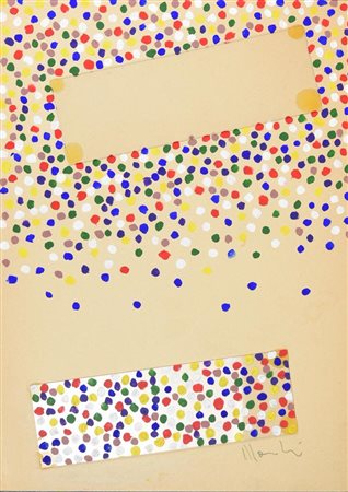 Aldo Mondino, (1938 - 2005) SENZA TITOLO olio e plexiglass su cartone...