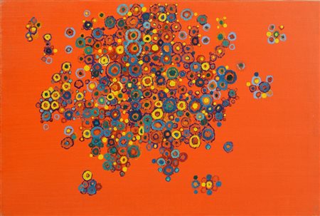 Massimo Kaufmann, (1963) SENZA TITOLO tecnica mista su tela, cm 40x60 sul...