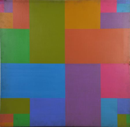 Jorrit Tornquist, (1938) OP. 120 acrilici su tela, cm 80x80 sul retro: firma,...