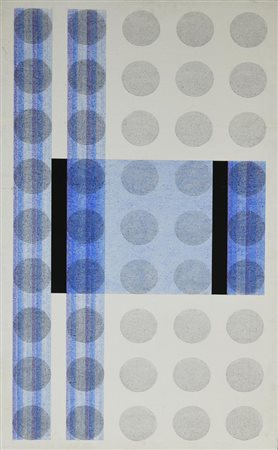 Carlo Nangeroni, (1922 - 2018) SENZA TITOLO olio e acrilico su tela applicata...