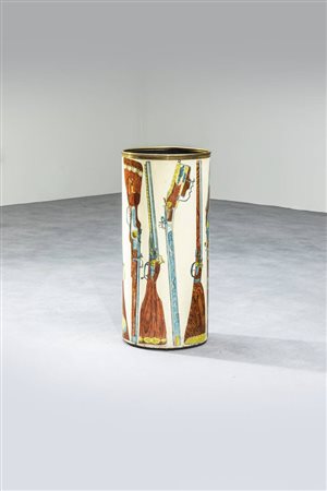 PIERO FORNASETTI<BR>Milano 1913 - 1988<BR>Portaombrelli della serie Fucili