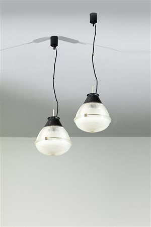 TITO AGNOLI<BR>Coppia di lampade a sospensione mod. 4409