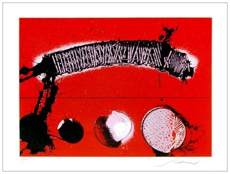 EMILIO SCANAVINO Genova 1922 – Milano 1986 Senza titolo Serigrafia a colori...