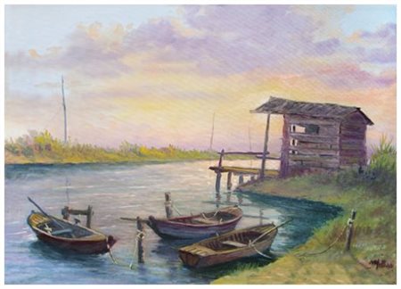 MILLUS (Mauro Illusi) Livorno 1925 – 1992 Arnaccio 1988 Olio su tela 50 x 70....