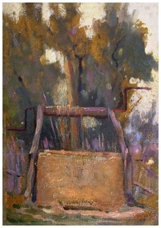 GIULIO CESARE VINZIO Livorno 1881 – Milano 1940 Senza titolo Olio su cartone...