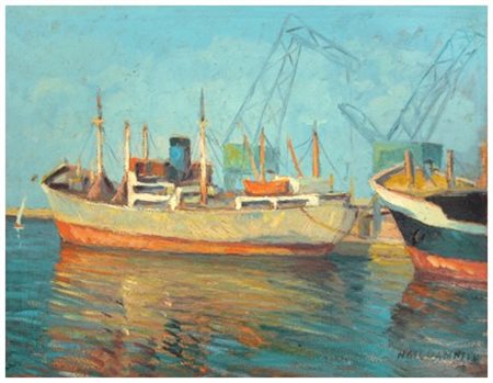 NELLO GIOVANNELLI Livorno 1922 – 1996 Senza titolo Olio su tavola 30 x 40....