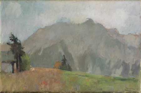 TEONESTO DEABATE<BR>Torino 1898 - 1981<BR>"Paesaggio" 1973