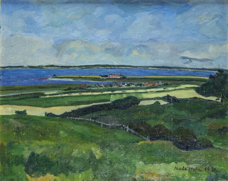 NIELS HYHN<BR>Slagelse (Danimarca) 1902 - 1950 Assens<BR>"Paesaggio" 1931