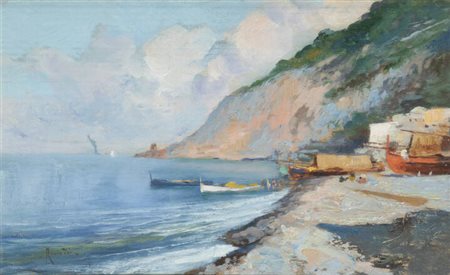 OSCAR RICCIARDI<BR>Napoli 1864 - 1935<BR>"Marina"