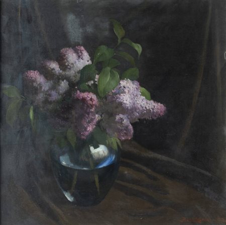 PRIMO LAVAGNINI<BR>Siena 1889 - 1964 Milano<BR>"Lillà" 1932