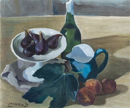 LODOVICO MORANDO<BR>1917 - 1987<BR>"Natura morta" 1973