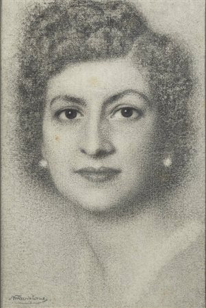 MARIO REVIGLIONE<BR>Torino 1883 - 1965<BR>"Volto femminile"