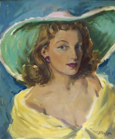 LEONARDO STROPPA<BR>Torino 1900 - 1991<BR>"Modella"