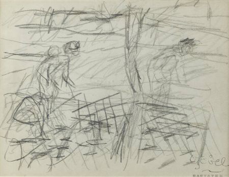 BELA CZOBEL<BR>Budapest 1883 - 1976<BR>"Senza titolo"