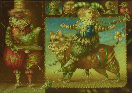 LEONID SERGEEV<BR>Mosca (Russia) 1953 - 2022<BR>"Giorno e notte" 2006