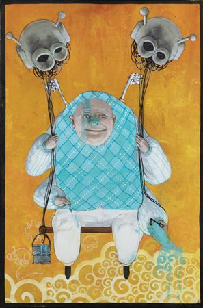 PITTORE ANONIMO<BR>"Sull'altalena"