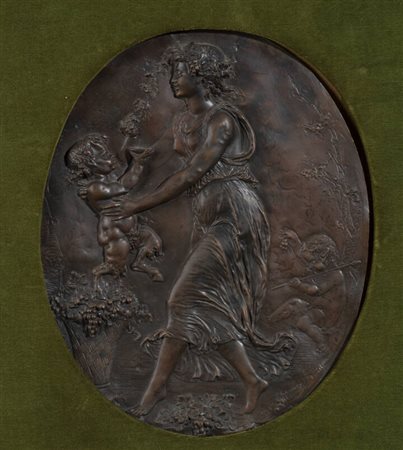 SCULTORE ANONIMO<BR>"Baccante con satiri"