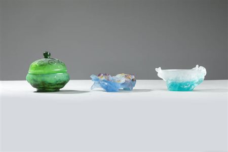 DAUM NANCY<BR>Lotto di tre oggetti