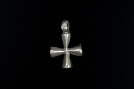  Arte africana - Etiopia.
Croce copta.
argento.
.
