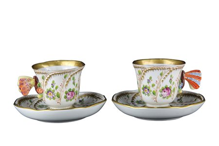  COPPIA DI ELEGANTI TAZZINE 