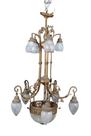 LAMPADARIO A DIECI LUCI 