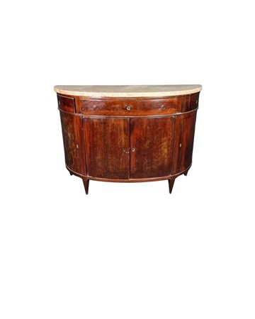  ELEGANTE CREDENZA DIRETTORIO A MEZZA LUNA 